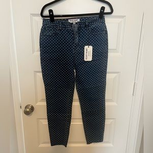 Polka Dot Skinny Jeans
